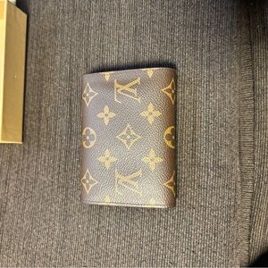 Louis Vuitton Brown and Gold Monogram Card Holder